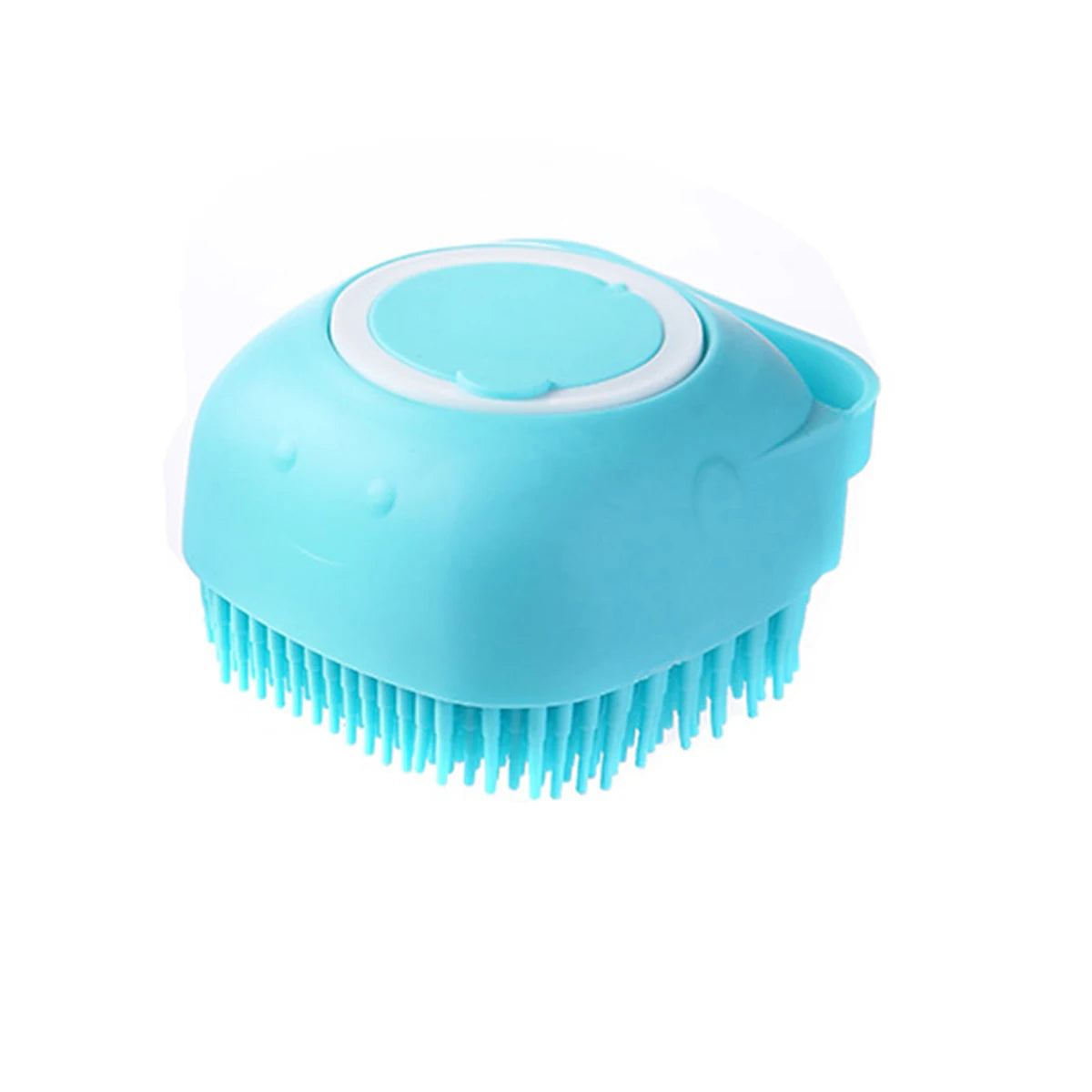 Silicone Scrub Massage Brush, Clean & Foam, Soft Durable, Home Bath Essential, Hanging Design