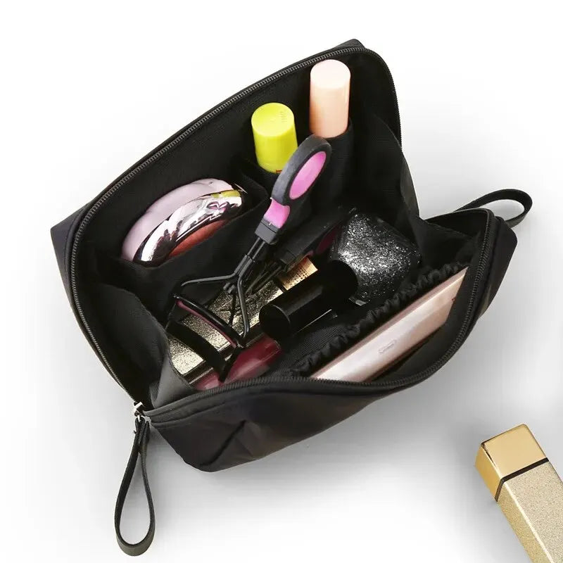 2026 Small Solid Color Portable Makeup Bag, Travel Cosmetic Pouch, Storage Organizer For Daily Use
