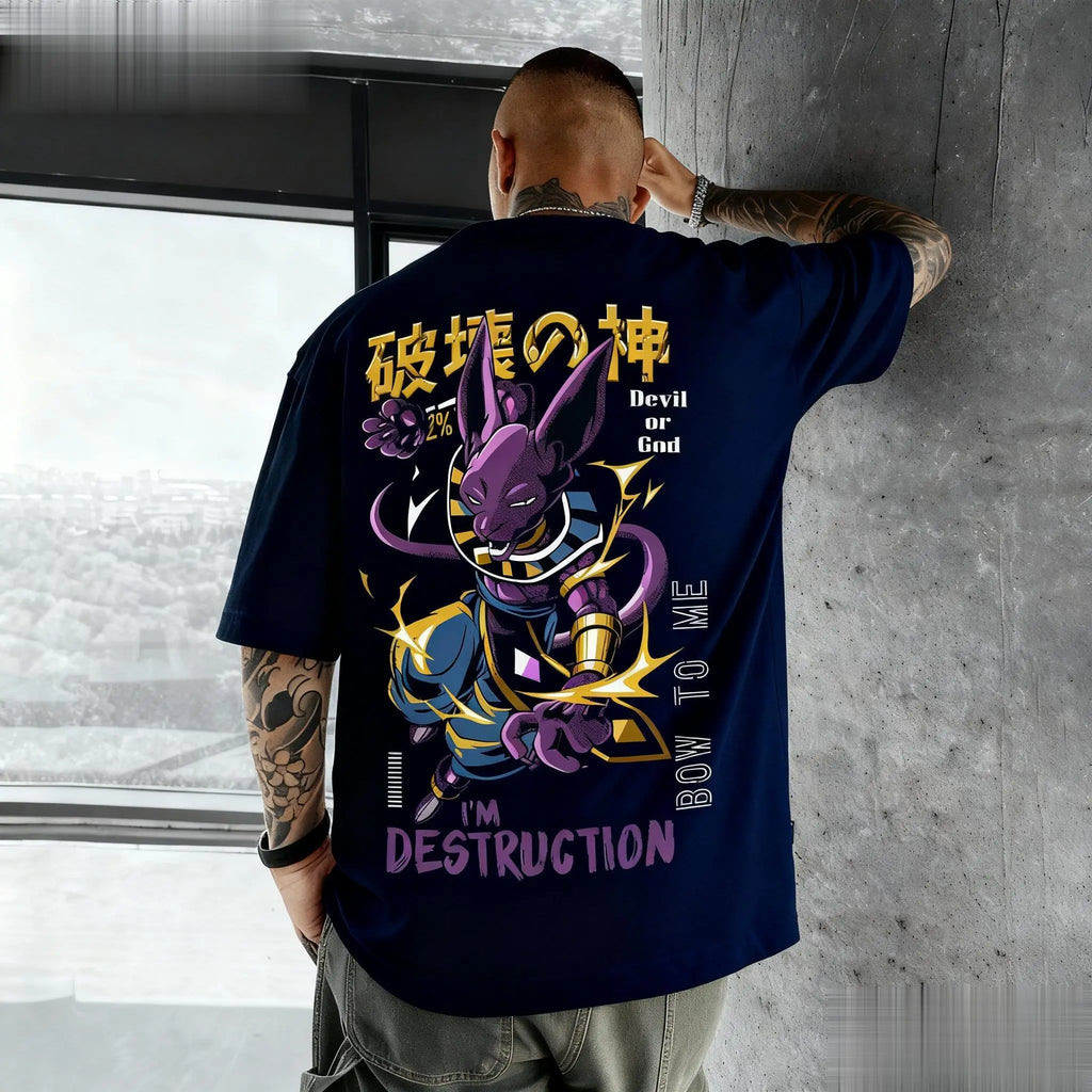 Dragon Ball Beerus Anime Graphic T-shirt Men Women Cotton Short Sleeve Tee Streetwear Casual Top New Summer Fashion Y2k Clothes