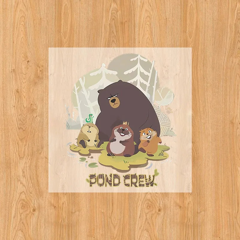 Hoppers Iron on Patches for Clothing Anime Cartoon DIY T-shirts Heat Transfer Patch Clothes Custom Vinyl Sticker Boys Girls Gift