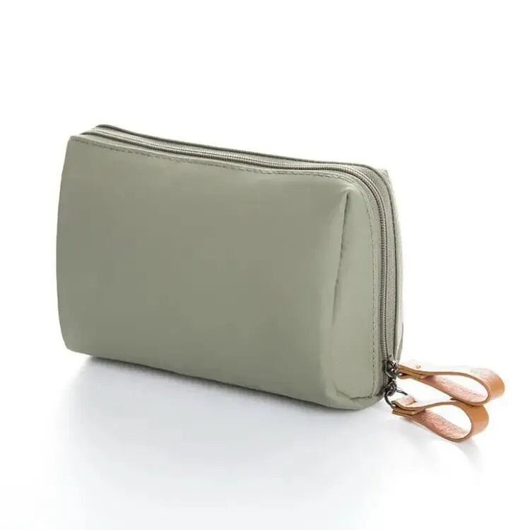 2026 Small Solid Color Portable Makeup Bag, Travel Cosmetic Pouch, Storage Organizer For Daily Use
