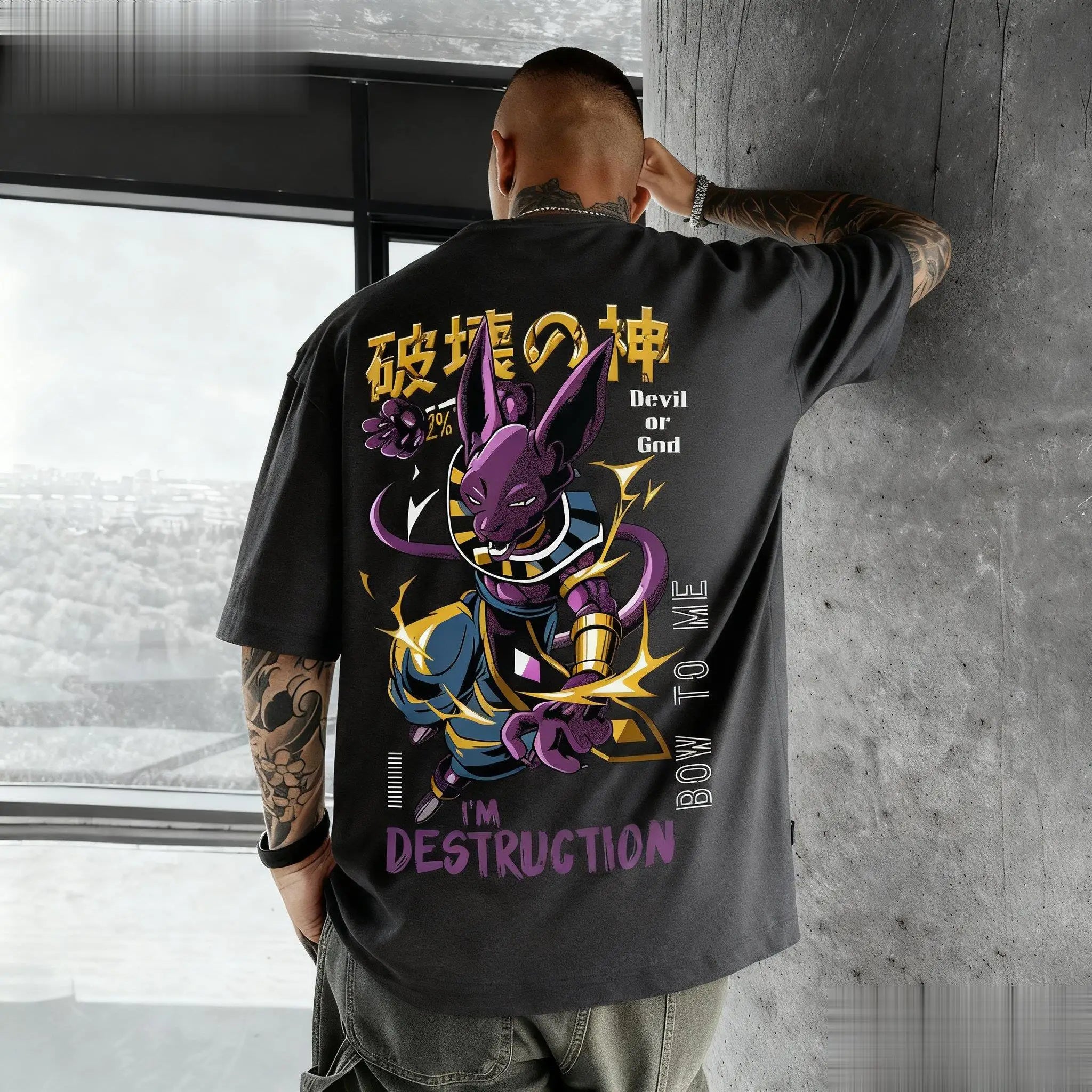 Dragon Ball Beerus Anime Graphic T-shirt Men Women Cotton Short Sleeve Tee Streetwear Casual Top New Summer Fashion Y2k Clothes