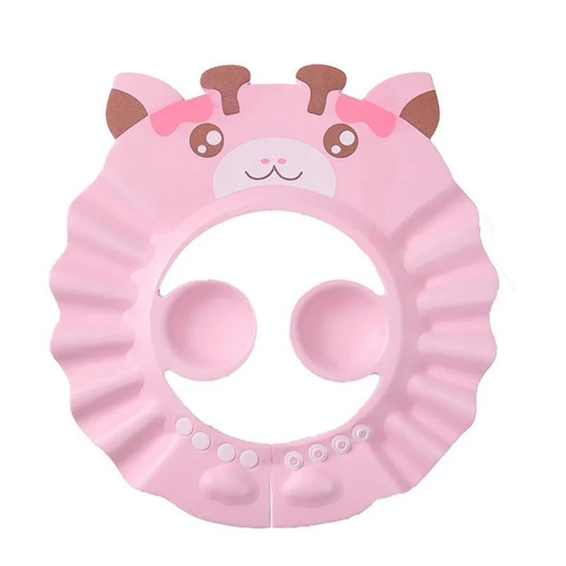 Adjustable Baby Shampoo Cap with Ear Protection Waterproof Infant Toddler Kids Hair Washing Cap Good Baby Bath Hair Washing Product for Children