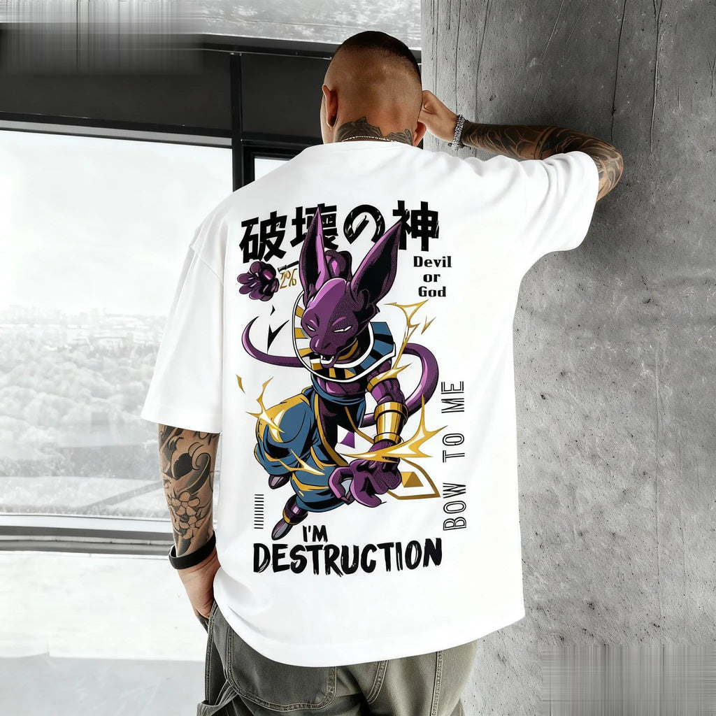 Dragon Ball Beerus Anime Graphic T-shirt Men Women Cotton Short Sleeve Tee Streetwear Casual Top New Summer Fashion Y2k Clothes