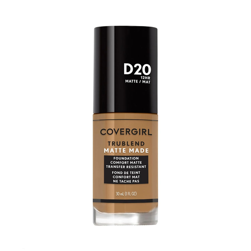 COVERGIRL TruBlend Matte Made Liquid Foundation, True Caramel D20