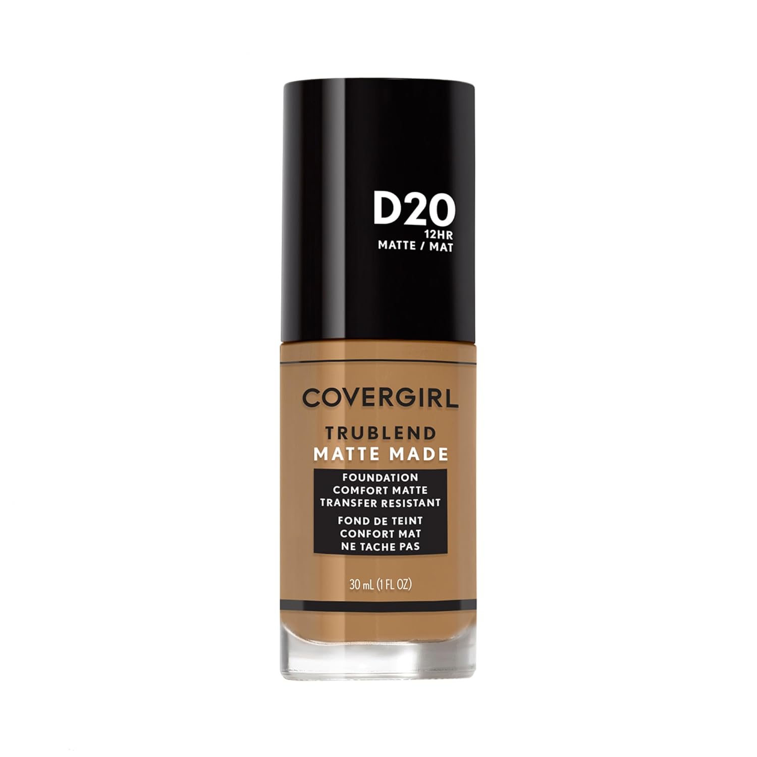 COVERGIRL TruBlend Matte Made Liquid Foundation, True Caramel D20