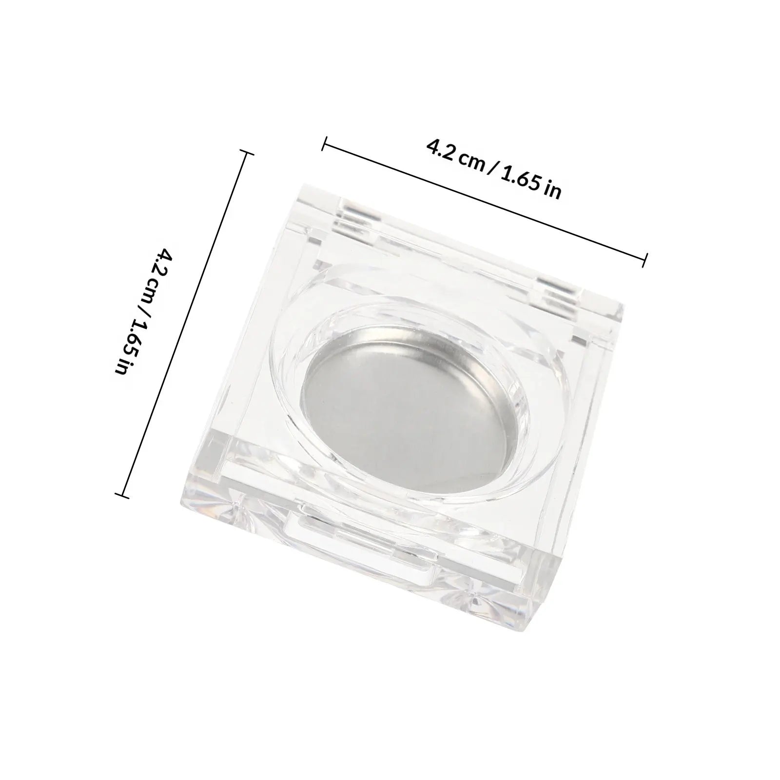 6Pcs Empty Eyeshadow Blusher Containers Transparent Portable Storage Cases Compact Makeup Organizer Travel Refillable