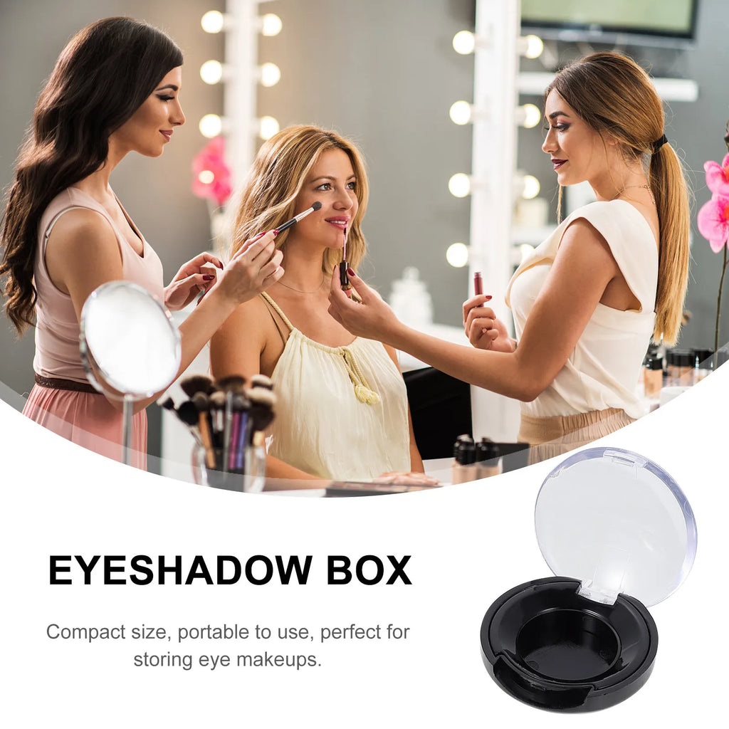 8Pcs Eyeshadow Storage Boxes Dustproof Lid Compact Small Refillable Makeup Organizer Case Sub Package Holders for Portable