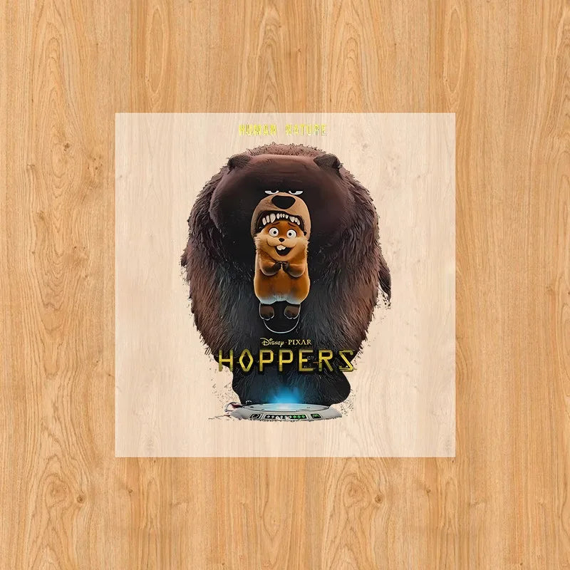 Hoppers Iron on Patches for Clothing Anime Cartoon DIY T-shirts Heat Transfer Patch Clothes Custom Vinyl Sticker Boys Girls Gift