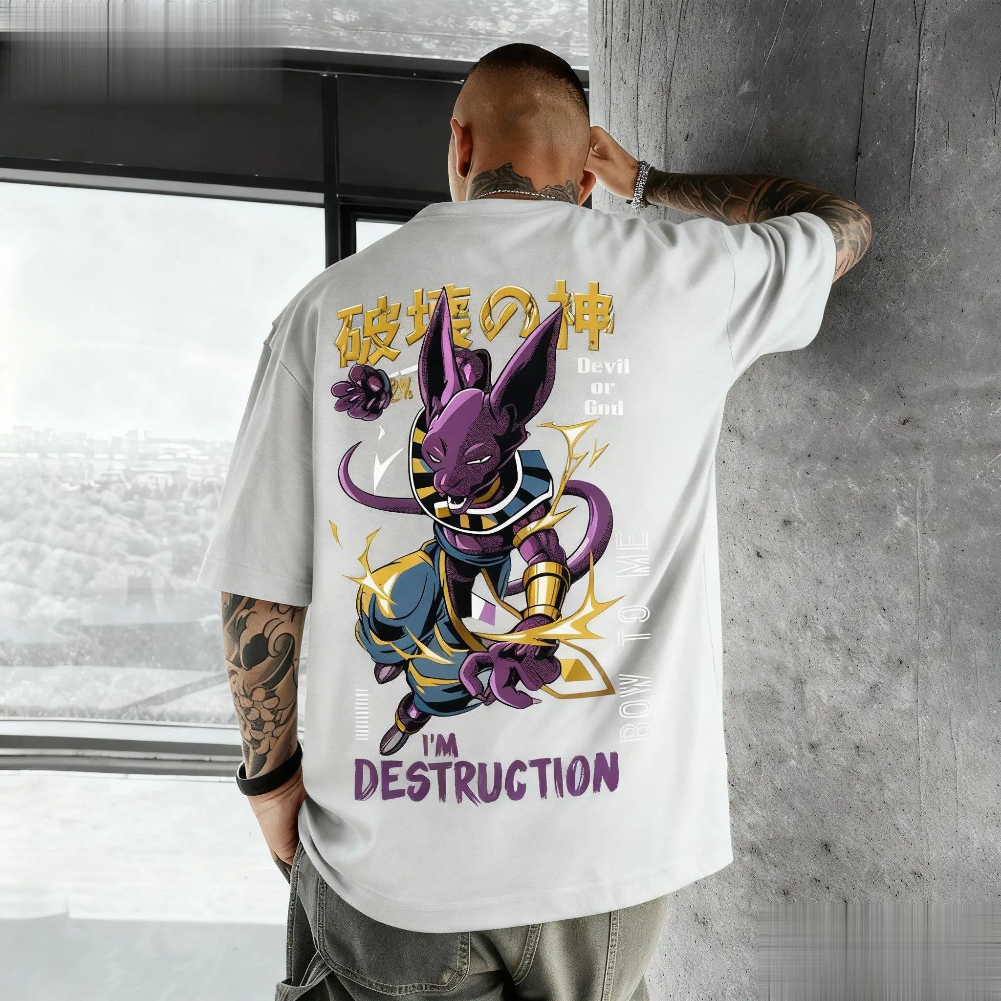Dragon Ball Beerus Anime Graphic T-shirt Men Women Cotton Short Sleeve Tee Streetwear Casual Top New Summer Fashion Y2k Clothes