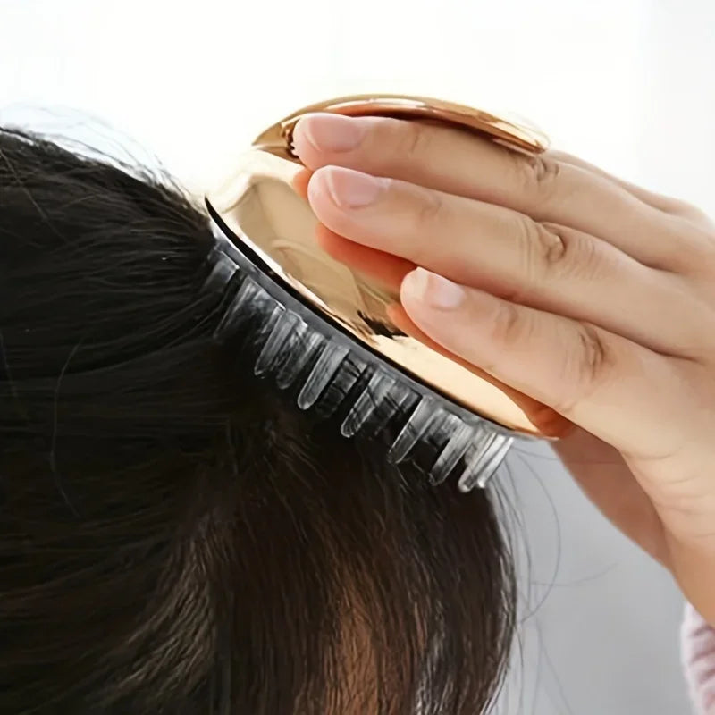 1pc Soft Silicone Shampoo Brush Head Massage Brush Personal Care Bathroom Products Hair Washing Hair Scalp Massage Comb