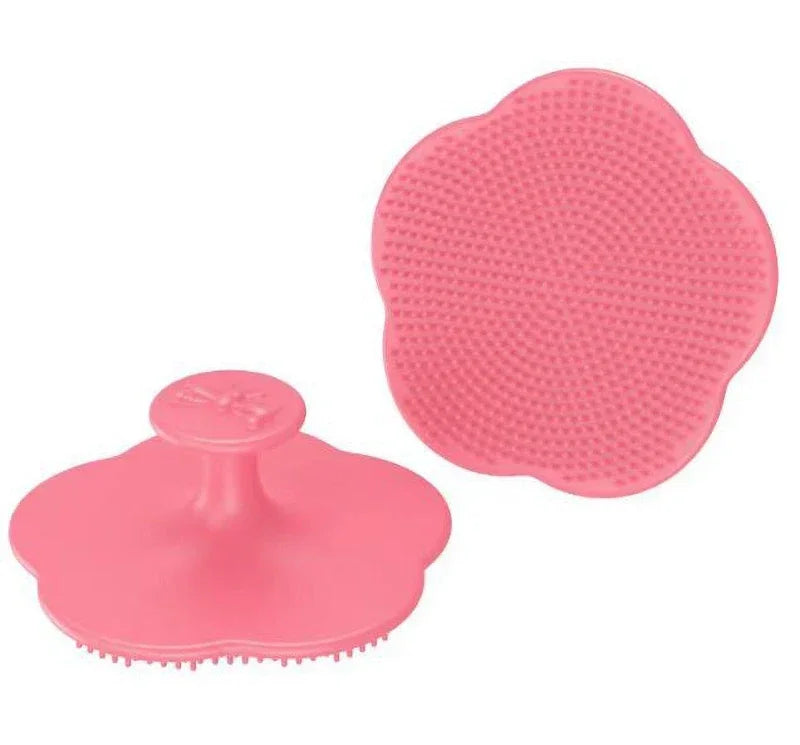 Baby shower soft comb, newborn hair cleaning products baby silicone head massager, male and female baby hair washing accessories