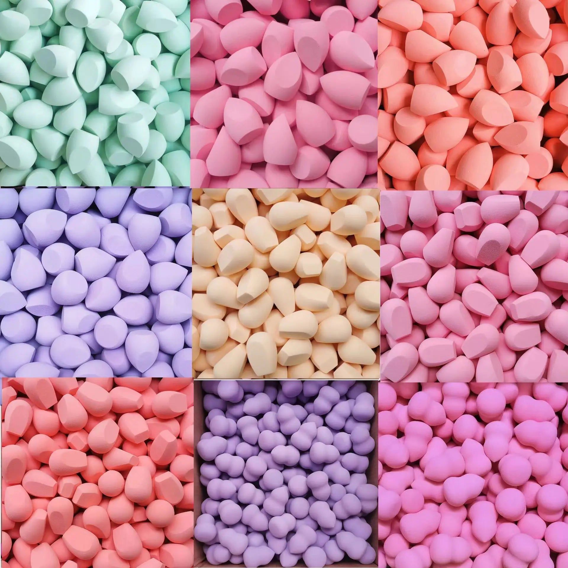 10/20/50/100Pcs Sponge Cosmetic Puff Bulk Wholesale Beauty Egg Set