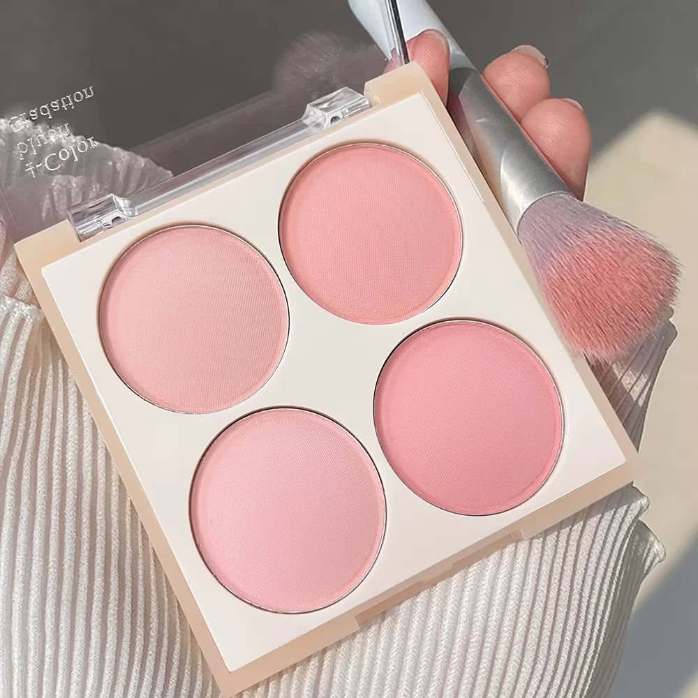 Vibrant Girl Ice Cream Four-Color Blush; Brightening, Natural Bare