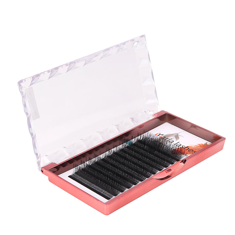 MARIA 3D W Shaped Soft Lash Extension Supplies 0.07 Brown Eyelashes
