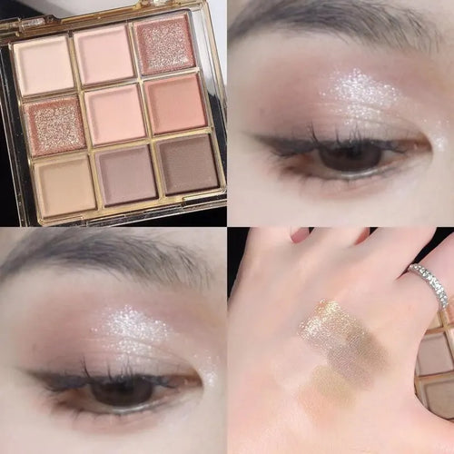 Clearance_DIKALU Spring And Summer New Eyeshadow Palette Oh Rosy Nine