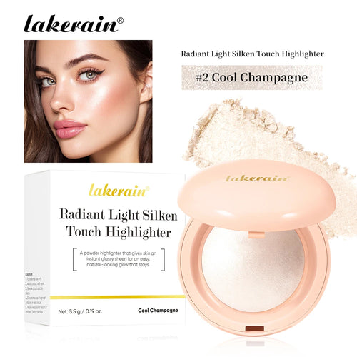 LongLasting Waterproof Face Highlighter Powder Instant Silky Skin Glow
