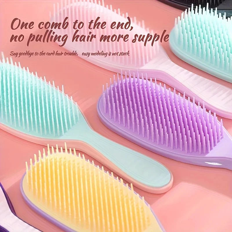 1pcs Detangling Hairbrush Anti-static Comb Soft Scalp Massage Not