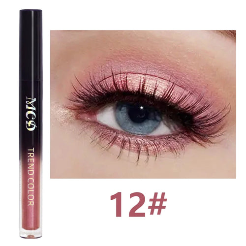 13-Shade Waterproof Liquid Eyeshadow Palette - High Shine
