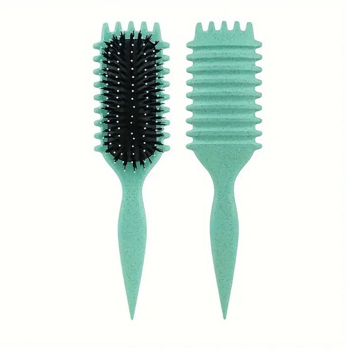 Professional Curl Defining Brush Candy Comb for Perfect Curls-Gentle