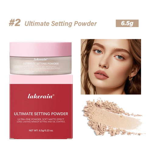 Setting Powder long-Lasting Matte Pink Finish Oil Control Makeup