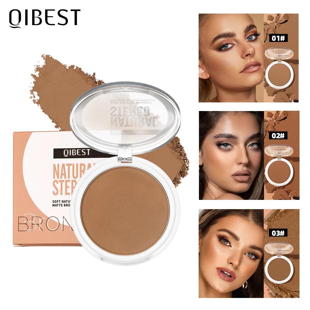 QIBEST Cream Contour Palette Dark Bronzing Powder Charlotte Makeup For