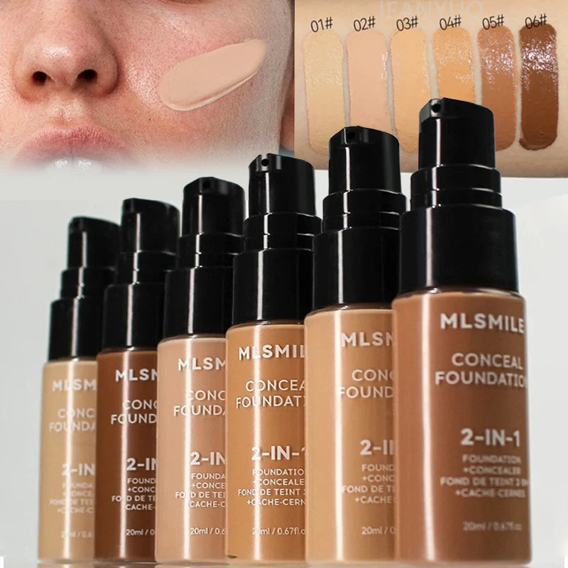 Face Foundation Cream Waterproof Long-Lasting Oil-Control Matte BB