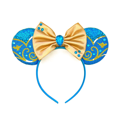 2023 New Style Mickey Minnie Ear Headband Sequin Bows Girl Adult Kids