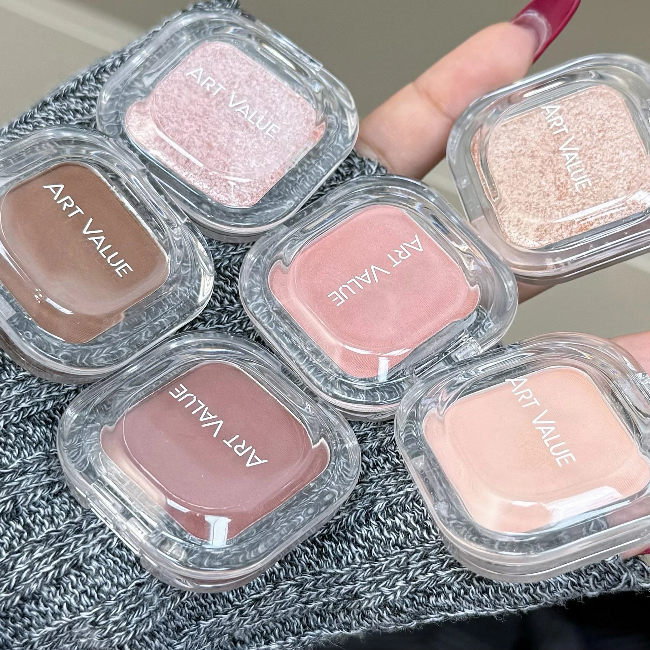 ART VALUE Single Color Eyeshadow Palette, Long-lasting, Matte &