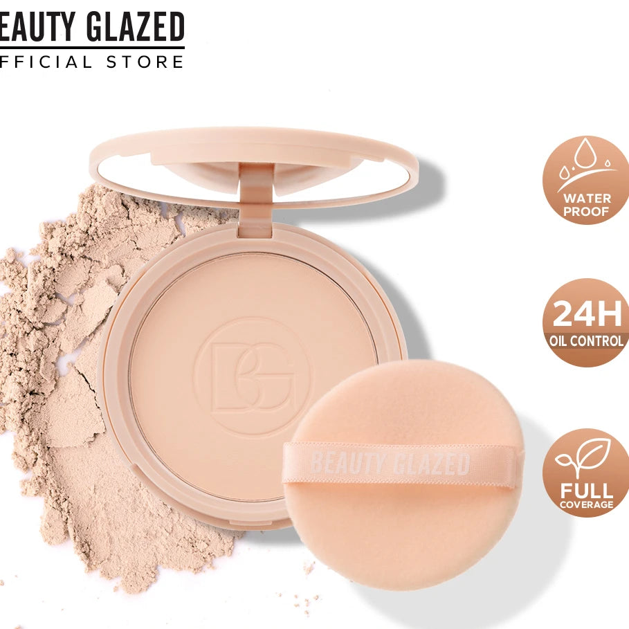 BEAUTY GLAZED Oil Control Matte Face Powder Long Lasting Flawless
