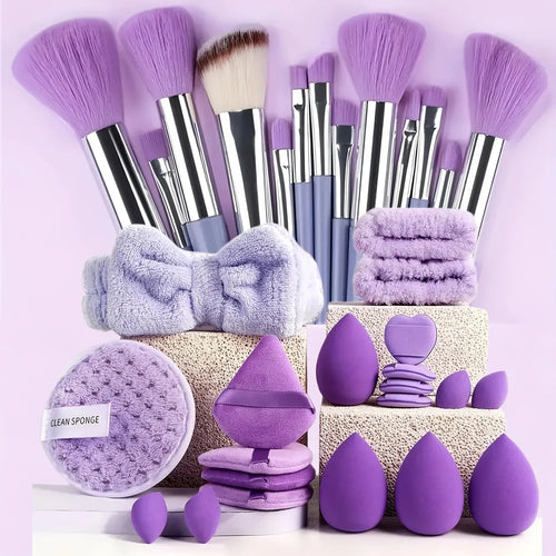 33pcs beauty set makeup kit  large and small beauty sponges for