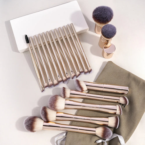 MAANGE 20pcs/set Pro Makeup Brushes Double Ended Foundation Concealers