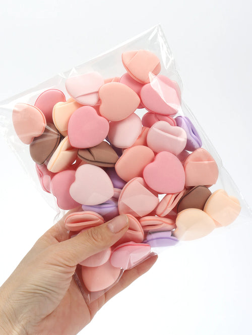 50 Mini Finger Cushions Air Cushion Powder Puff, Latex-Free Mixed