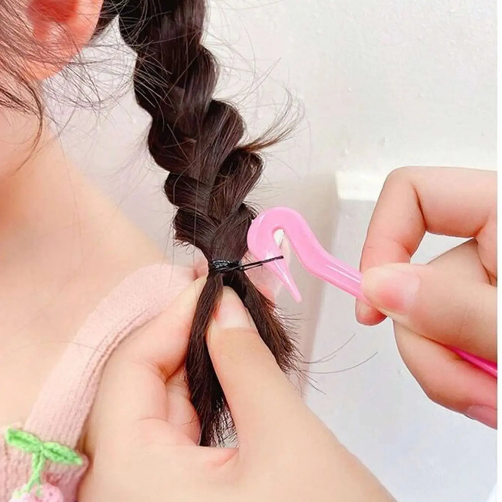 2/4/6/8Pcs Disposable Elastic Hair Band Cutter Girls Women Ponytail