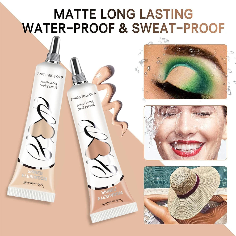 6 Colors Matte Eyeshadow Primer – Crease-Proof Oil-Control Eye Base,