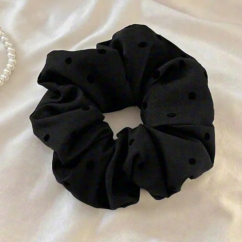 Premium Heart Polka Dot Bow Hair Ties for Women Korean Style Soft
