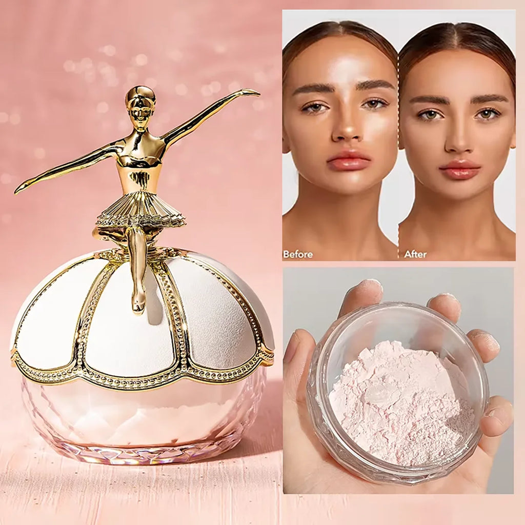 MackAndy Air-Feel Long-lasting Ballet Setting Powder, Oil-control,