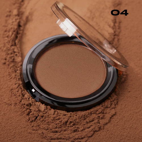Professional matte contour powder tray creates a 3D facial contour,