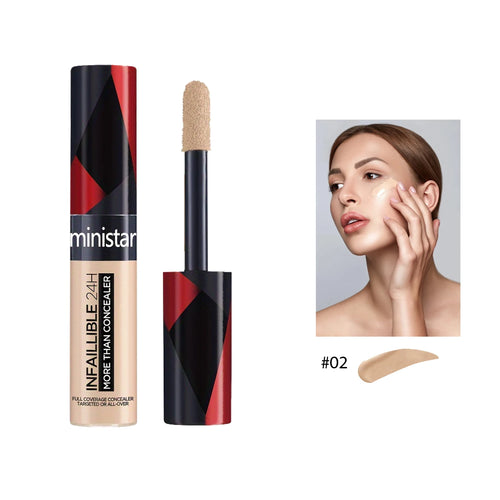 1pc full coverage concealer, waterproof, sweat proof, stain resistant,