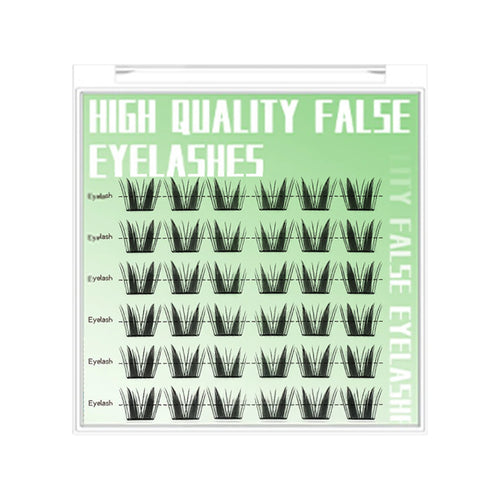 7-13mm Press on Lash Clusters Comic Eyelash Clusters No Glue Natural