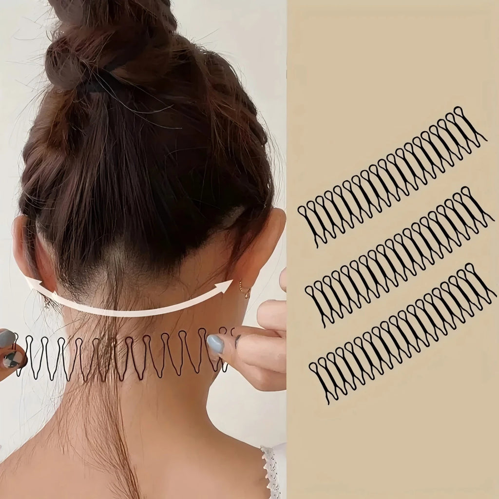 1/3Pcs Base U Shape Hair Styling Accessories for Women Girls French