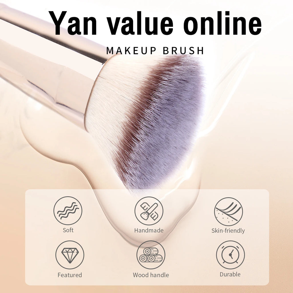 MAANGE 2PCS Foundation Brush Set for Liquid Cream Powder Contour