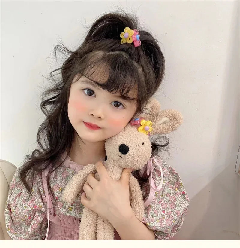 2PCS Transparent Irregular Hollow Flowers Princess Hair Accessories
