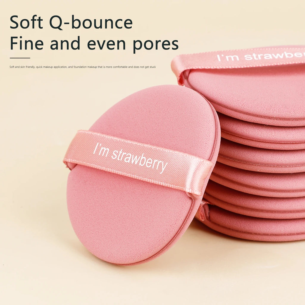 7pcs Air Cushion Puff Wet And Dry Reusable Sponge Puff For Liquid,