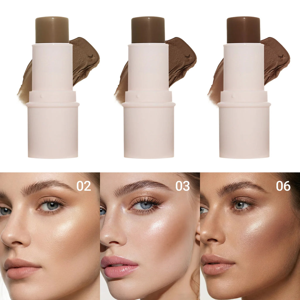 LANGMANNI Tri-Color Multi-Functional Face Brightening Contour Stick