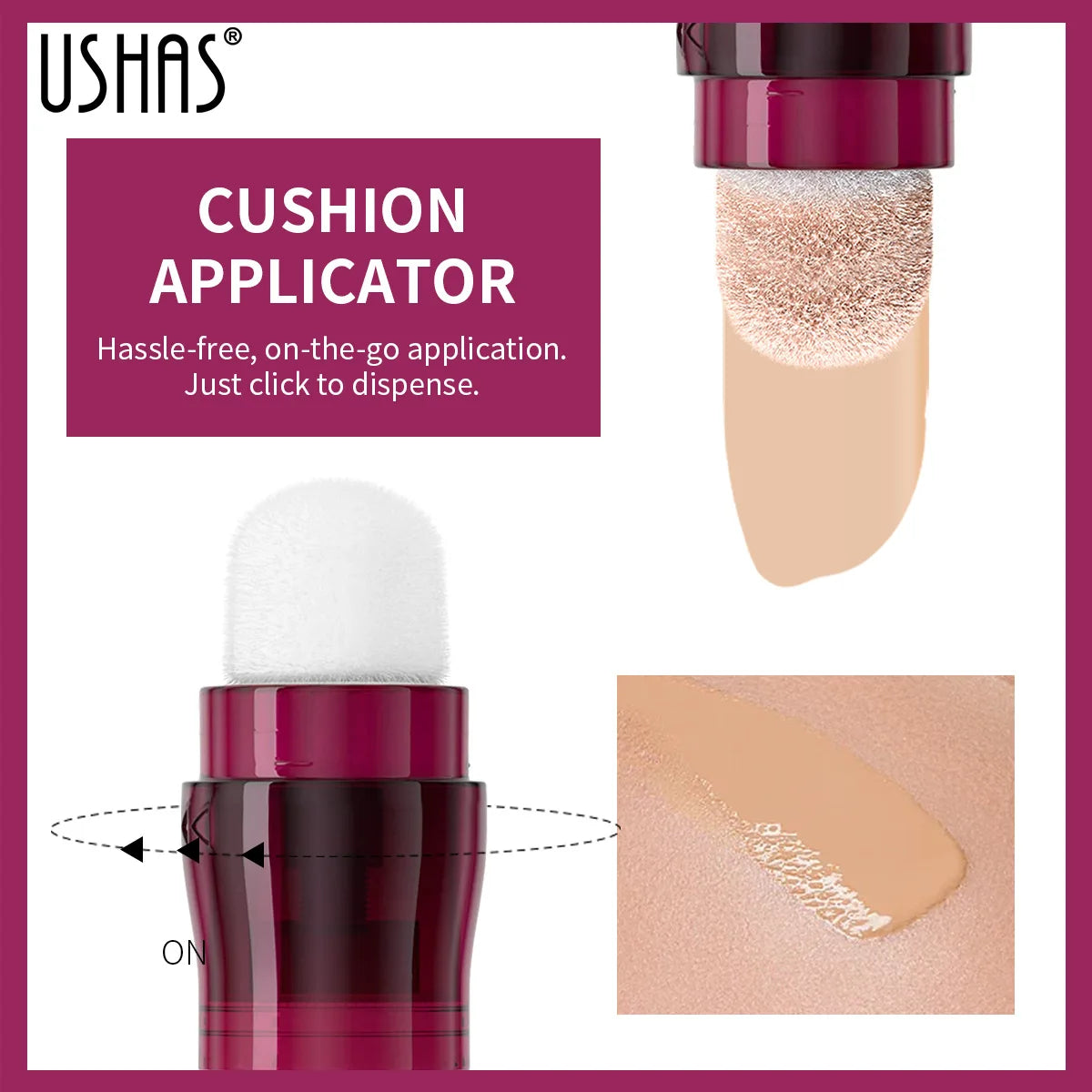 Facial Concealer Sponge Head Matte Liquid Foundation Makeup Oil