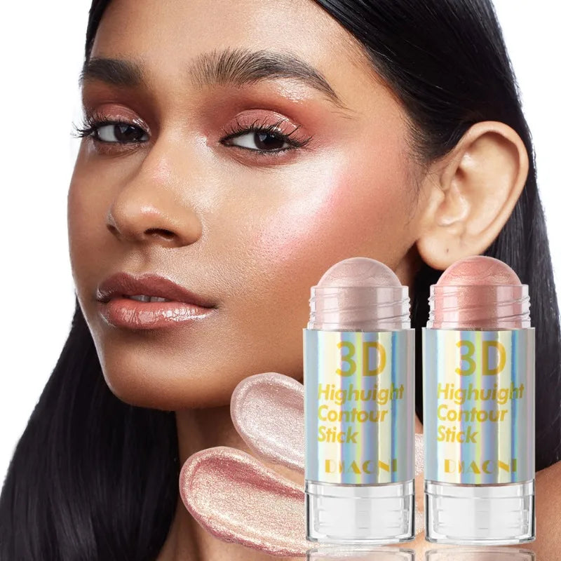 6 Colors 3D Face Brighten Highlighter Bar Cosmetic Face Contour