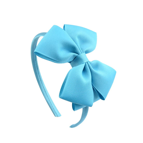 20Colors Colourful Ribbon 1pcs Headband Girls Child Headwears Wide Big