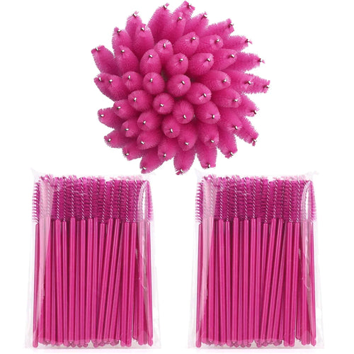 100pcs Disposable Eyelash Brushes Spoolies Micro Lash Mascara Wands