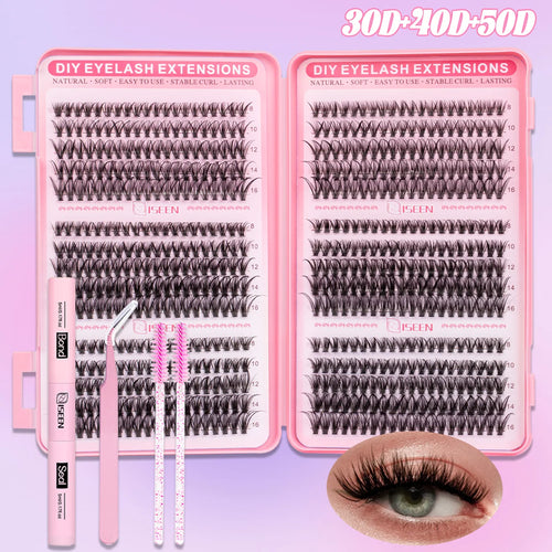 Lash Clusters Kit DIY Lash Extension Kit Large Capacity D Curl with